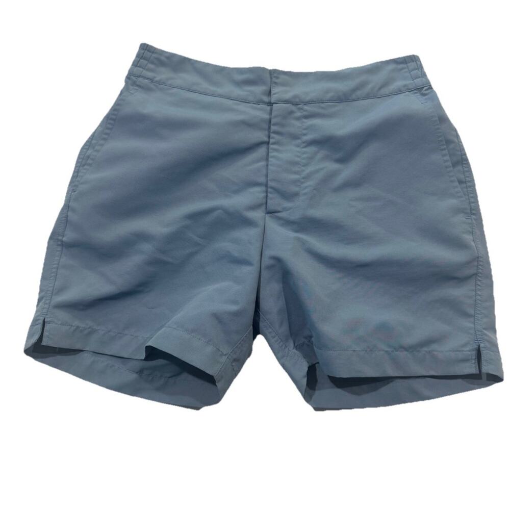 Frescobol Carioca Mens Blue Swim Shorts Size 34 Mesh Lined Luxury Resort
